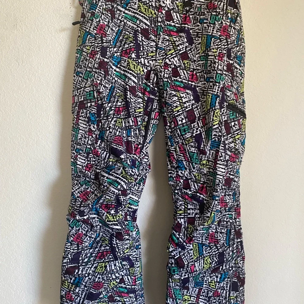 Boulder Gear Kids Printed Waterproof Hooded Retro Snow Ski Jacket Pants Set L